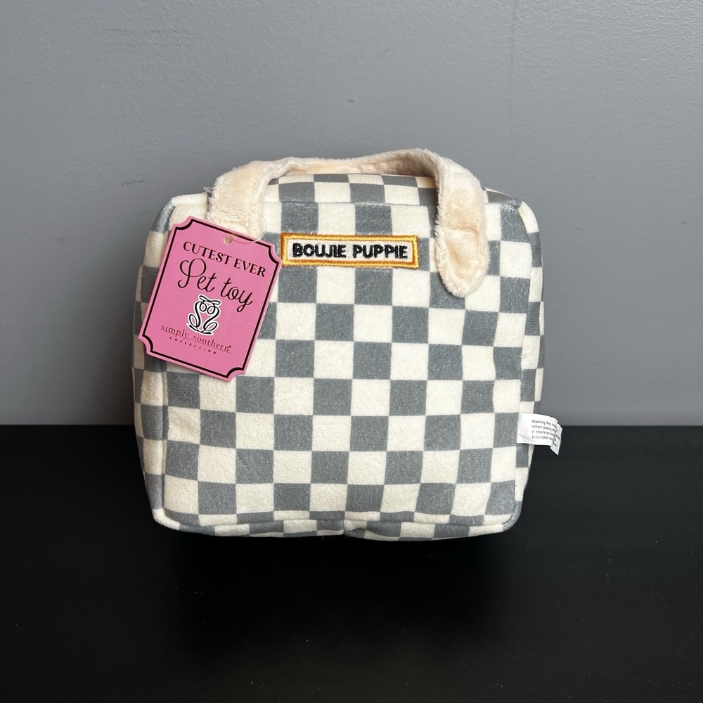 Dog Toy LV Theme Bag With Squeaker NWT Boujie Puppy Pet